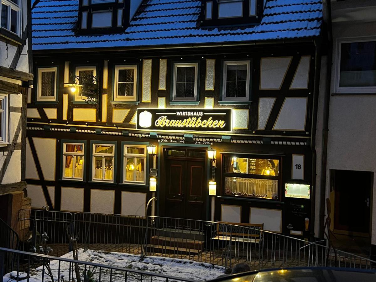 Gaststaette Braustuebchen Hotel Schlitz Buitenkant foto